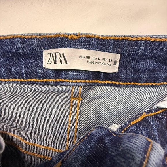 Zara Indigo Wide Leg Jeans - Picture 6 of 6